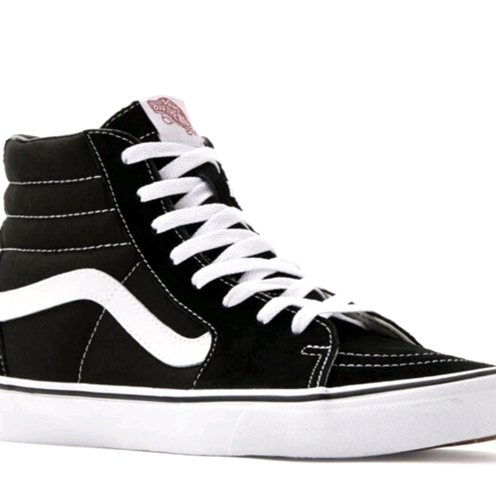 Vans Sk8-Hi Canvas Black & White Shoe
